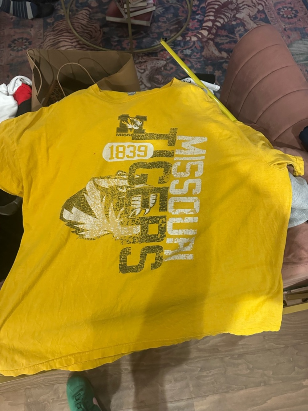 Missouri Tigers Kids Yellow Graphic T-Shirt